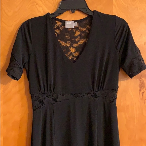ASOS Dresses & Skirts - ASOS - black knit and lace dress, size 6
